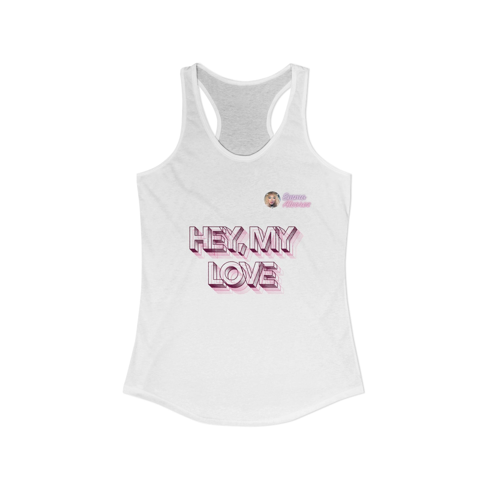 Hey, My Love Racerback Tank for Women