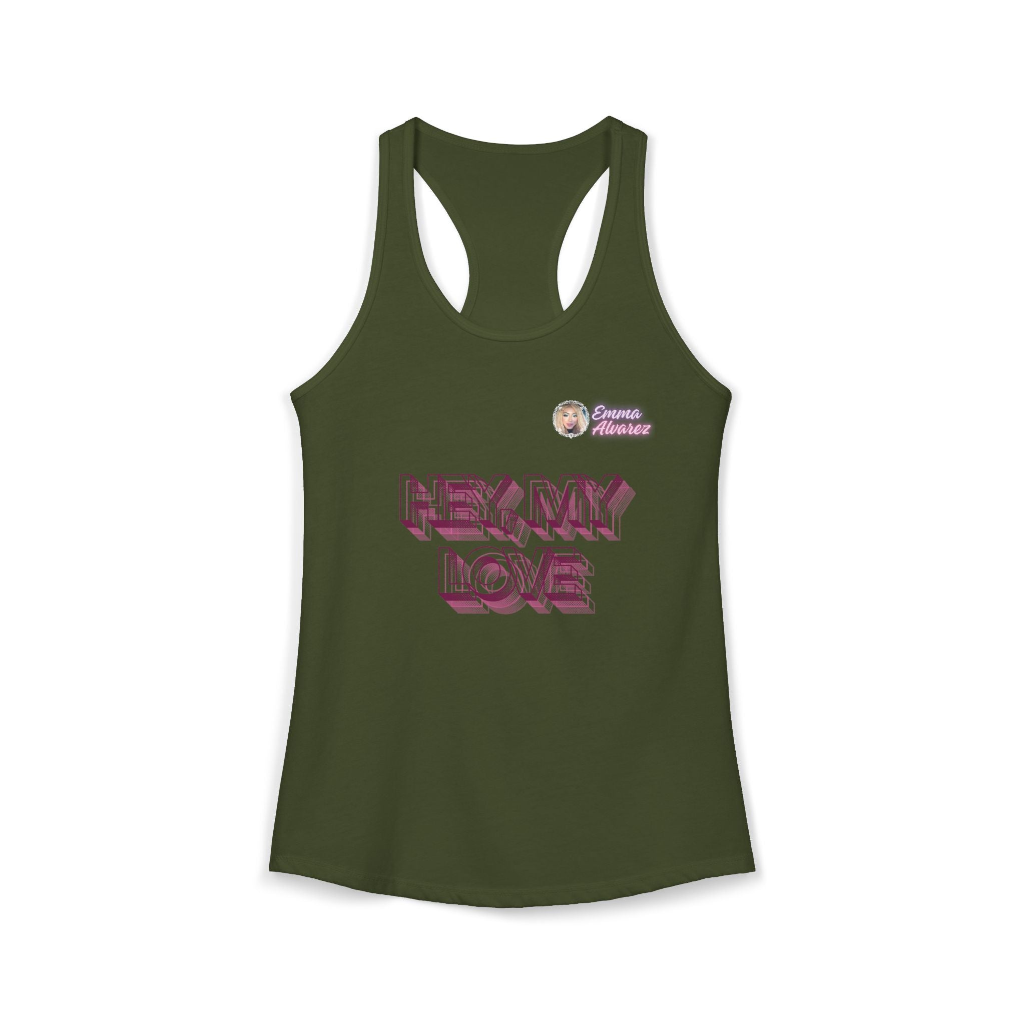 Hey, My Love Racerback Tank for Women