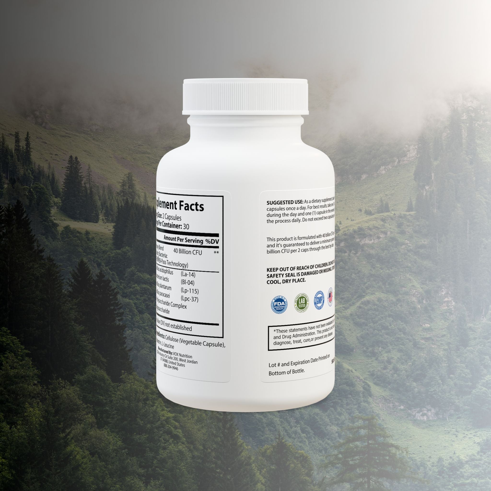 Mi Vida Sana by Emma Alvarez | Probiotics Supplement (60 Capsules)